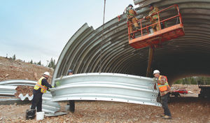 corrugated sheet metal