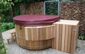 above-ground hot tub