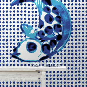 original design wallpaper / patterned / fabric look / non-woven