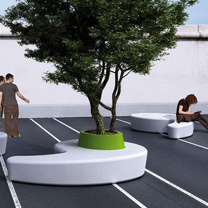 contemporary public bench