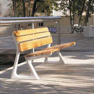 contemporary public bench