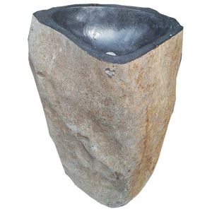 free-standing washbasin / natural stone / traditional