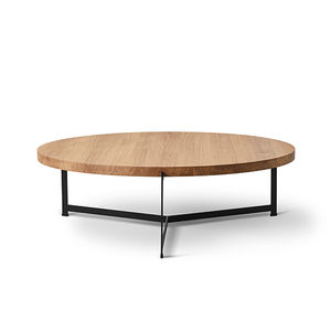 contemporary coffee table / oak / walnut / oiled wood