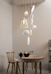 pendant lamp / contemporary / glass / ceramic