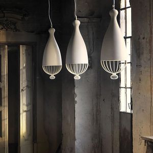 pendant lamp / traditional / ceramic / white