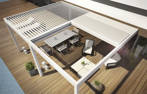 wall-mounted pergola