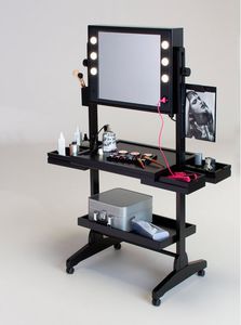 contemporary dressing table / wooden / for hairdressers / backlit