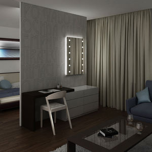 wall-mounted mirror
