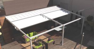 wall-mounted pergola