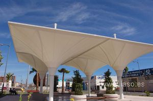 metal frame tensile structure