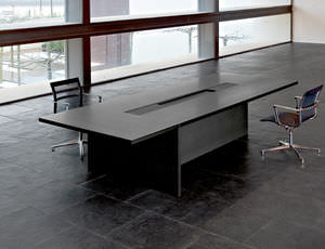 contemporary boardroom table / oak / rectangular / for offices