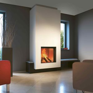 wood-burning fireplace