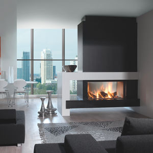 wood-burning fireplace