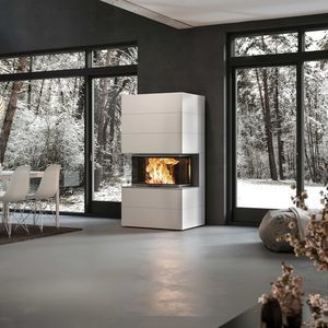 3-sided fireplace insert