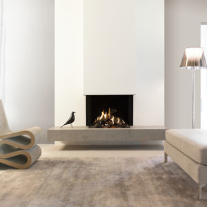 closed gas hearth