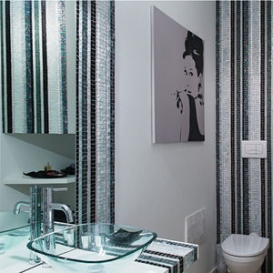 indoor mosaic tile / wall / Murano glass / square