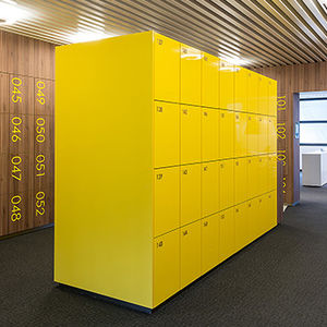 steel locker / RFID / commercial / storage
