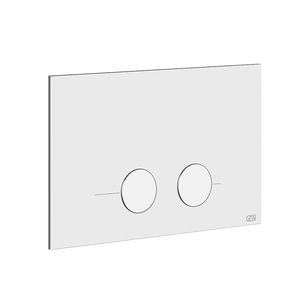 double toilet flush plate