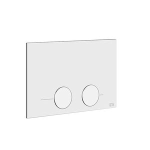 double toilet flush plate