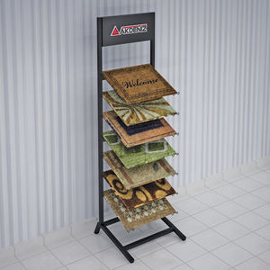 carpet display rack / metal / for shops