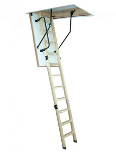 wood ladder / retractable