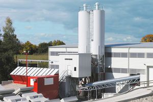 fixed concrete mixing plant