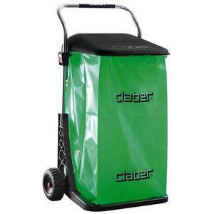 public trash can / floor-standing / aluminum / polypropylene