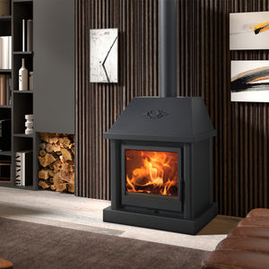 wood-burning fireplace