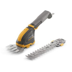 battery-powered hedge trimmer
