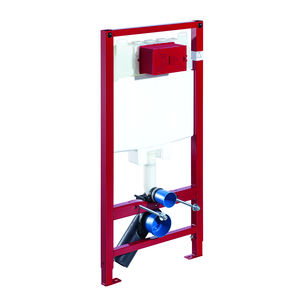 built-in toilet tank
