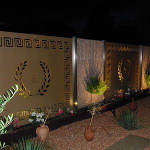 fence with panels