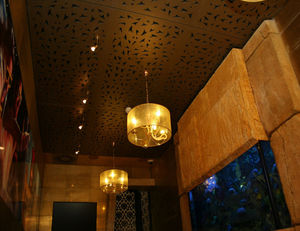 wall-mounted acoustic panel / polystyrene / decorative / fire-rated