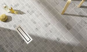indoor mosaic tile / floor / ceramic / geometric