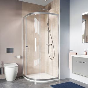 glass shower cubicle