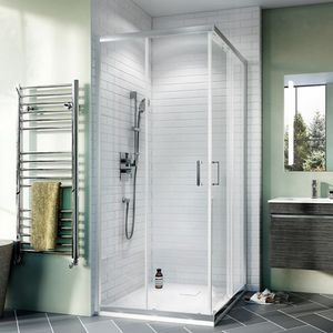 Glass shower cubicle - CLEAR 6 BI-FOLD - Crosswater - with folding door ...