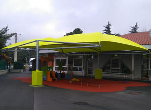 metal frame tensile structure