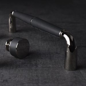 chromed metal furniture handle
