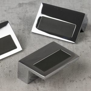 chromed metal furniture handle