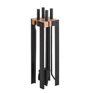 beech fireplace set 1