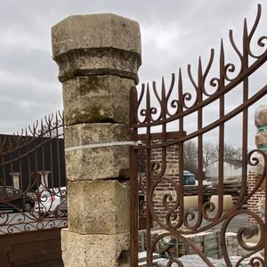 stone engineered stone pillar for fence