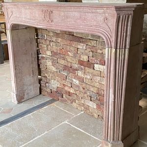 Louis XV style fireplace mantel