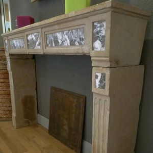 Louis XVI style fireplace mantel