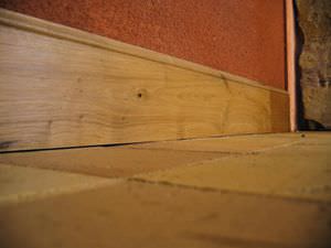 oak baseboard