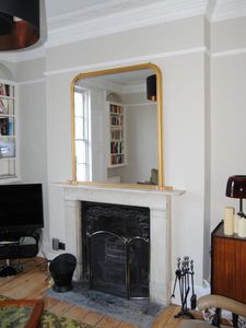 wall-mounted mirror
