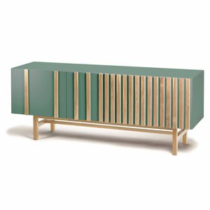 contemporary sideboard / oak / lacquered MDF / plywood