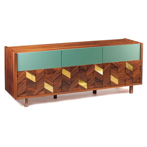 contemporary sideboard / lacquered MDF / plywood