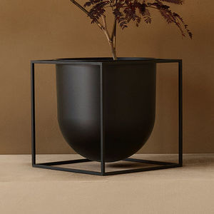 steel plant pot