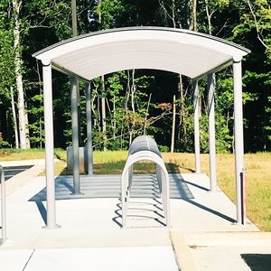 polycarbonate canopy cycle shelter 1