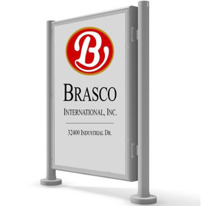 free-standing display panel