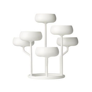 powder-coated steel candle holder